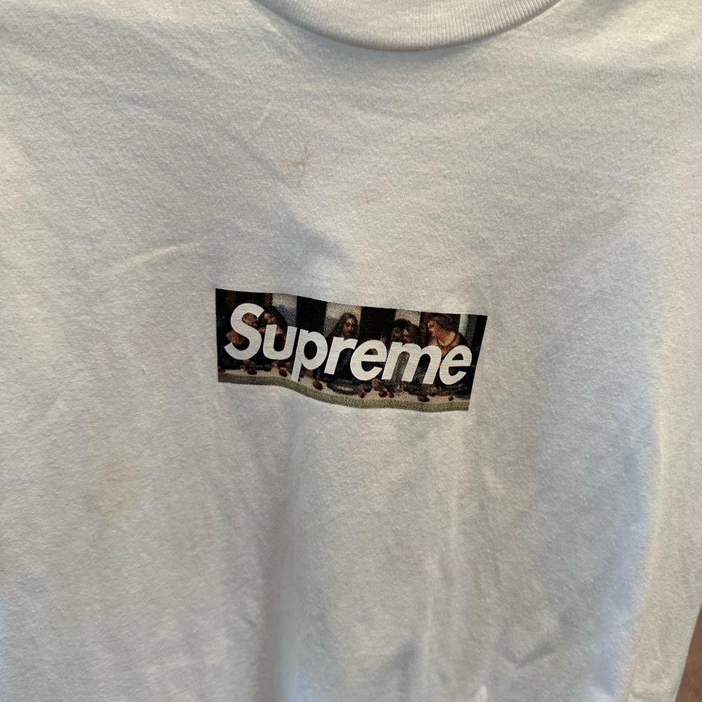 Supreme White Tee with Graphic Print